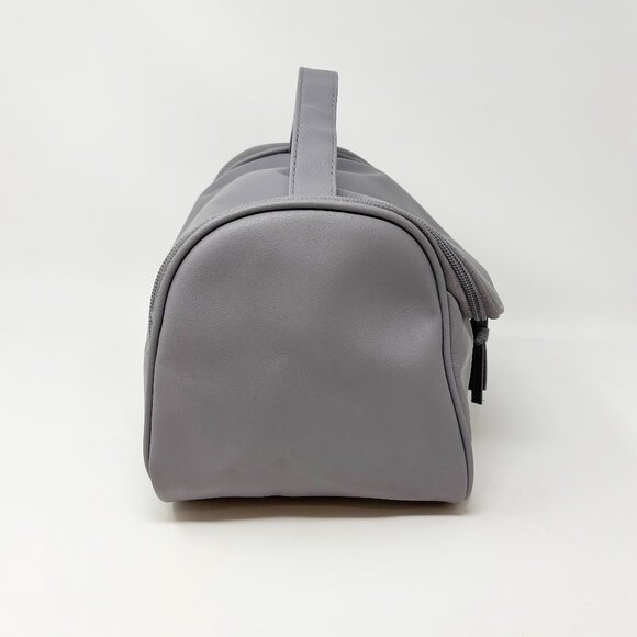 Grey Vegan Travel Makeup Cosmetic Bag - Picture 4 of 10